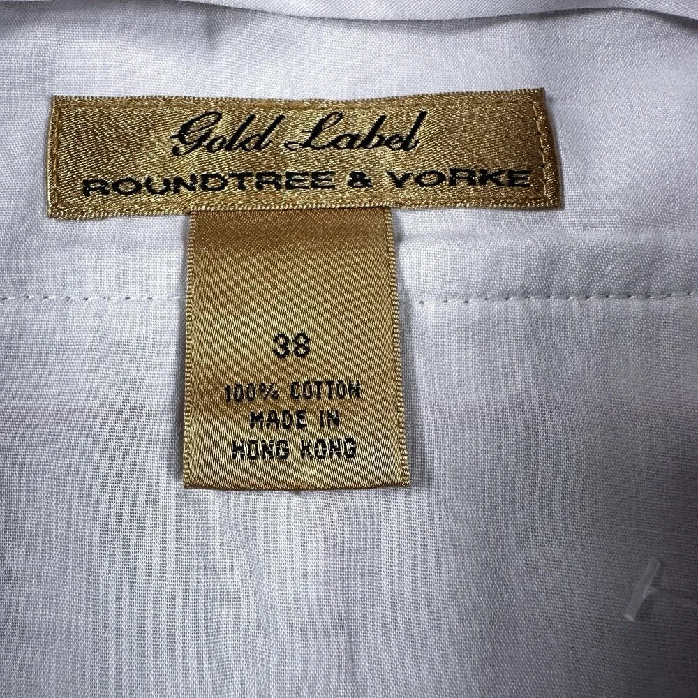 Gold Label Roundtree & Yorke Mens Chino Shorts Size 38 Plaid‎ Golf Tennis Cotton